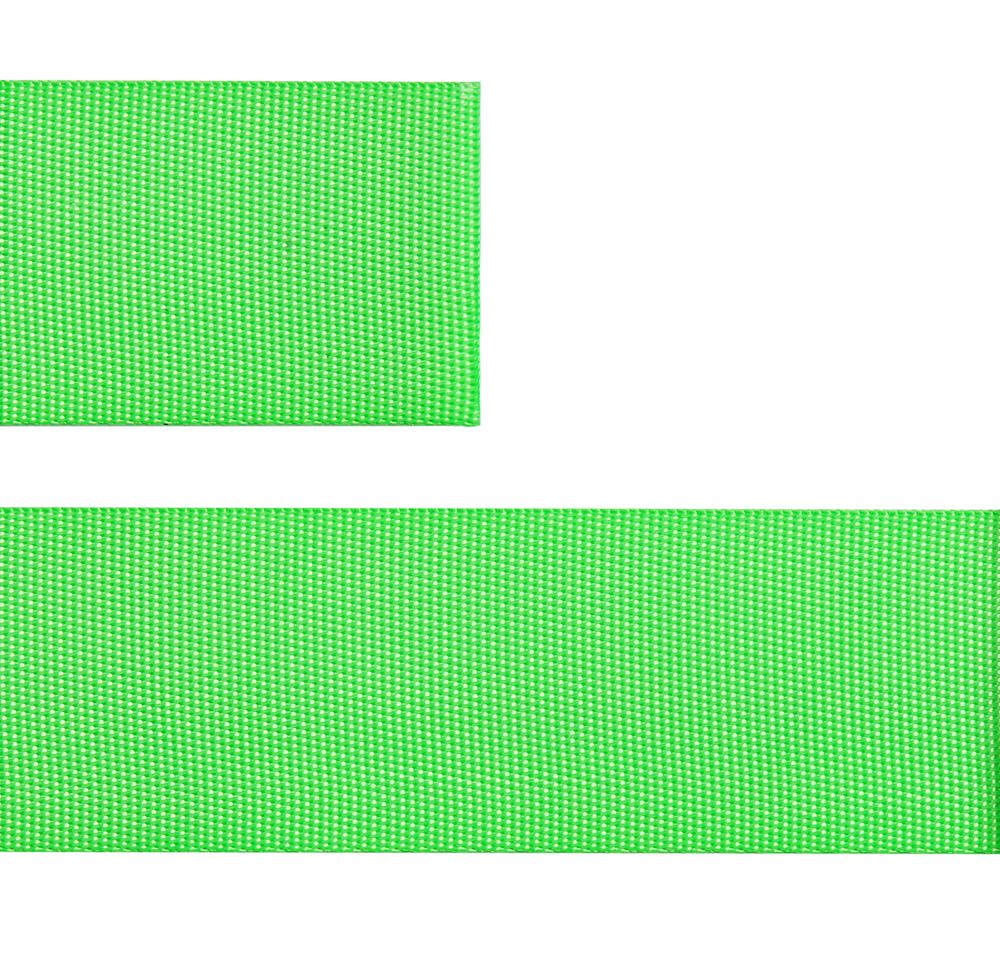 Стропа текстильная Fune 35 S, зеленый неон, 10 см / Миниатюра WWW (1000)