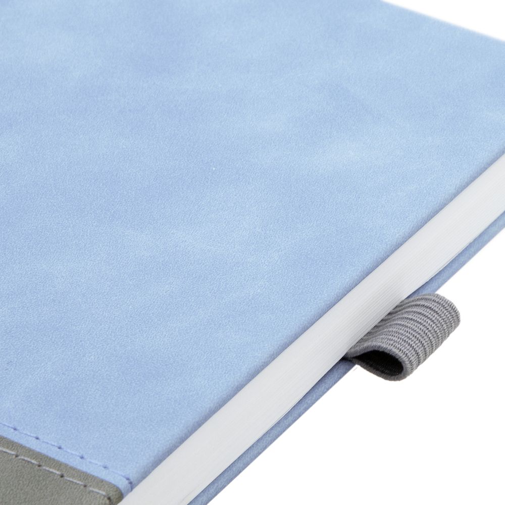 Ежедневник Horizon, недатированный, серый с голубым / Миниатюра WWW (1000)