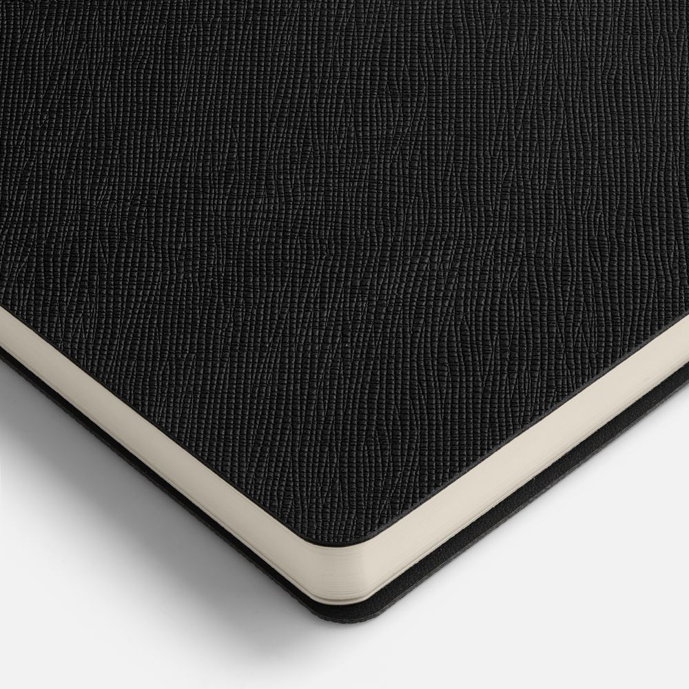 Ежедневник Lungo, недатированный, черный / Миниатюра WWW (1000)