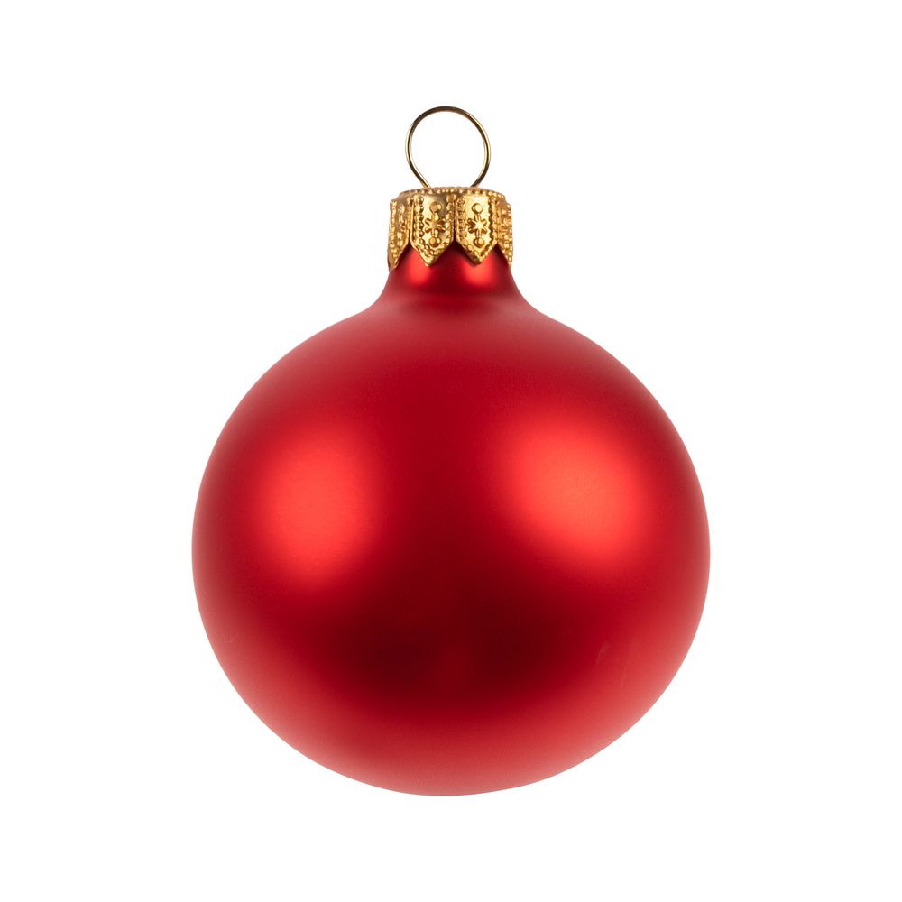 Елочный шар Gala Matt в коробке, красный, 6 см
