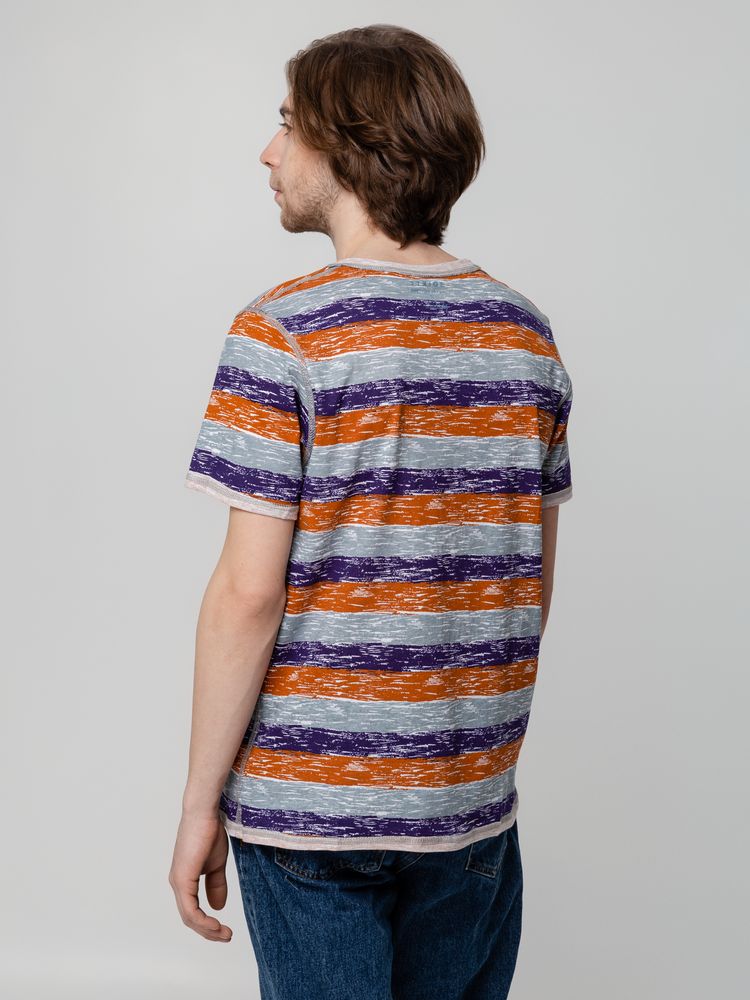 Футболка мужская Rayet двусторонняя, оранжевая с фиолетовым / Миниатюра WWW (1000)