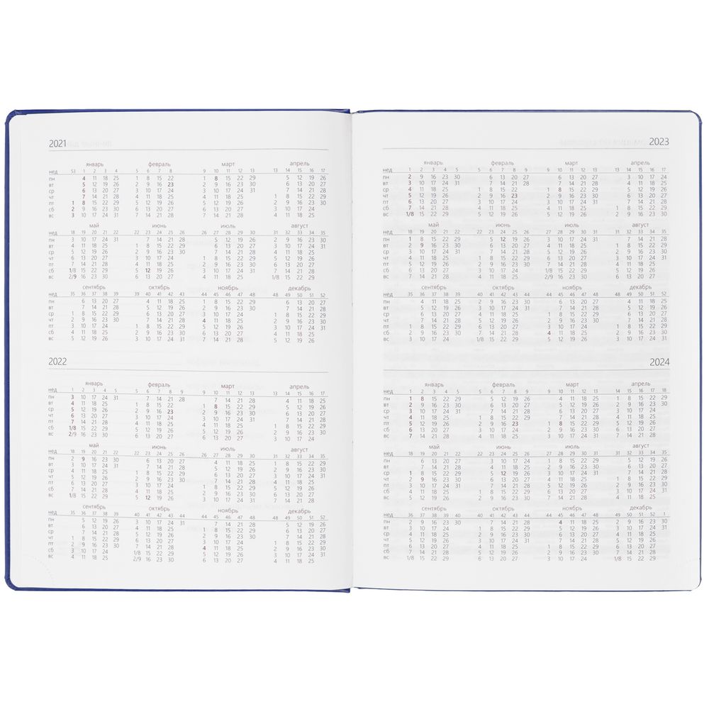 Еженедельник Nebraska, датированный, синий / Миниатюра WWW (1000)