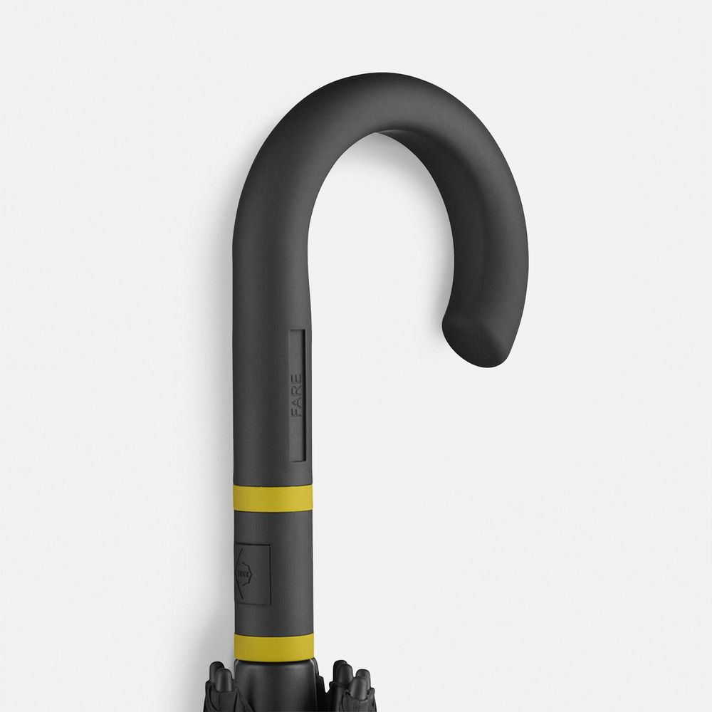 Зонт-трость с цветными спицами Color Style, желтый / Миниатюра WWW (1000)