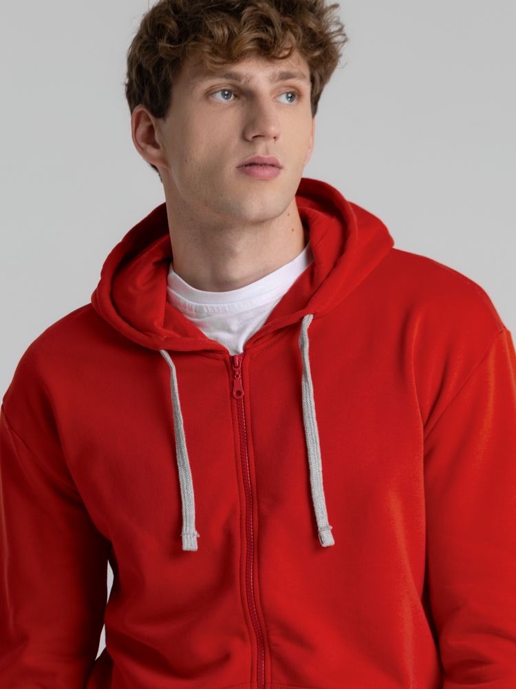 Толстовка на молнии с капюшоном Unit Siverga Heavy, красная / Миниатюра WWW (1000)