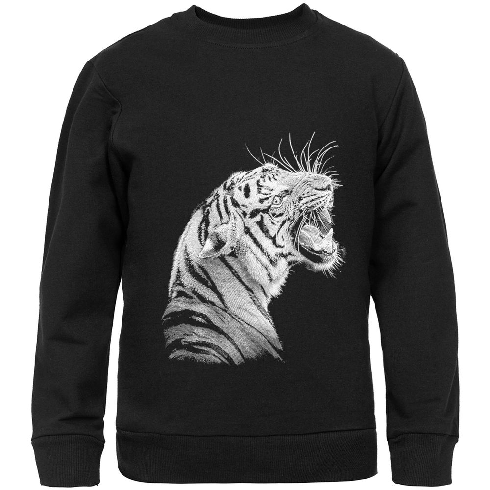 Свитшот детский Like a Tiger, черный / Миниатюра WWW (1000)