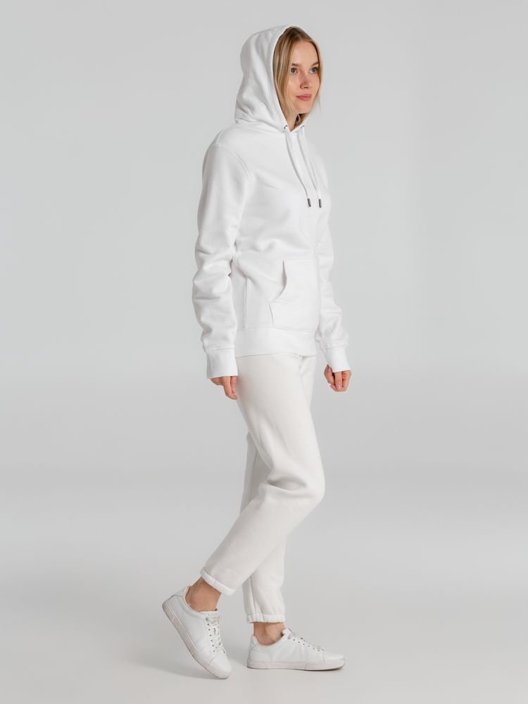 Толстовка с капюшоном унисекс King, белая / Миниатюра WWW (1000)