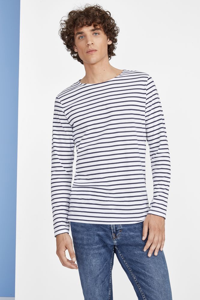 Футболка мужская Marine Men, белая с красным / Миниатюра WWW (1000)