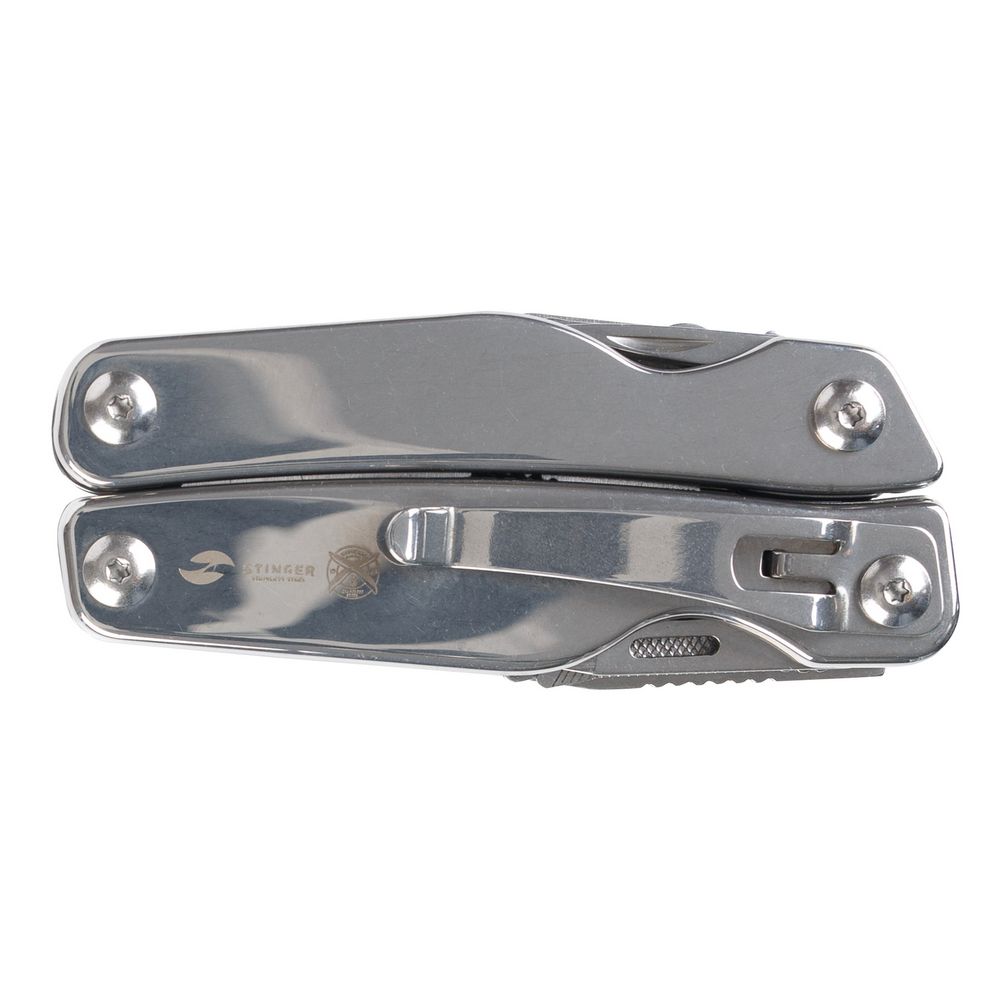 Мультитул Stinger 11, серебристый / Миниатюра WWW (1000)
