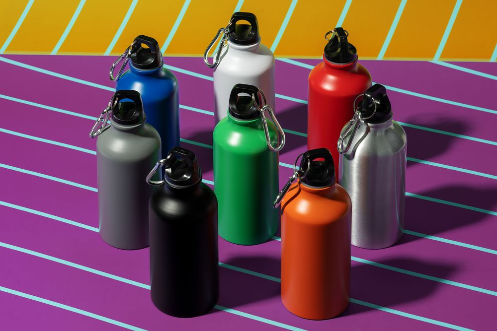 Бутылка для воды Funrun 400, белая / Миниатюра имиджевого (1000)