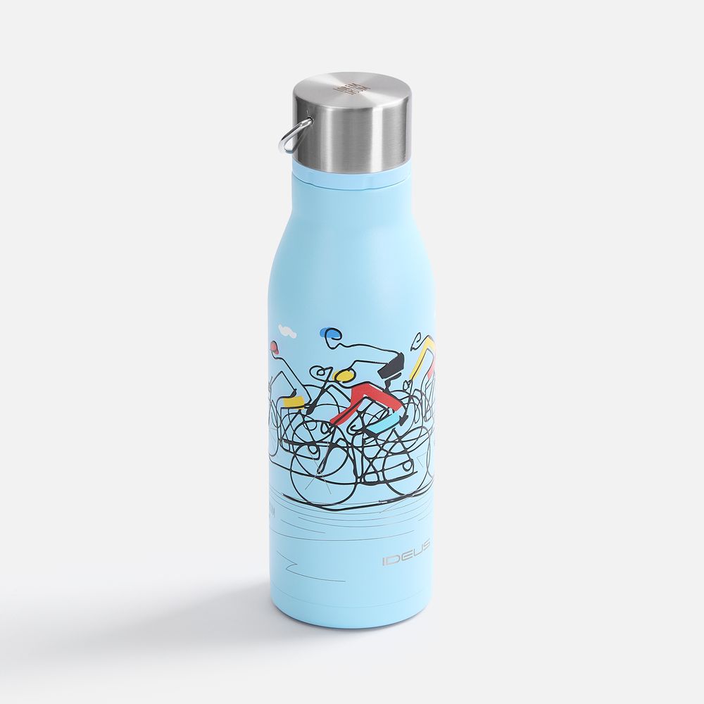 Термобутылка Tabenodo, голубая / Миниатюра нанесения (1000)