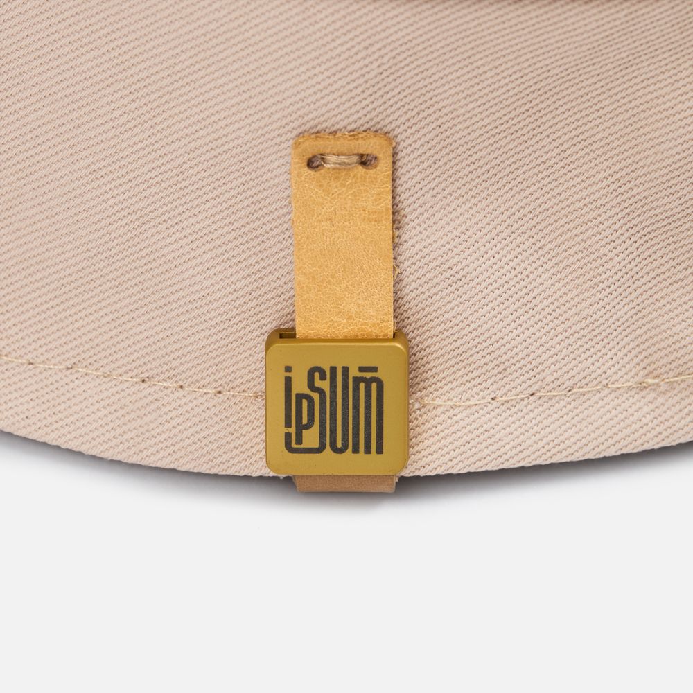 Квадратный шильдик на резинку Direct, матовый золотистый / Миниатюра нанесения (1000)