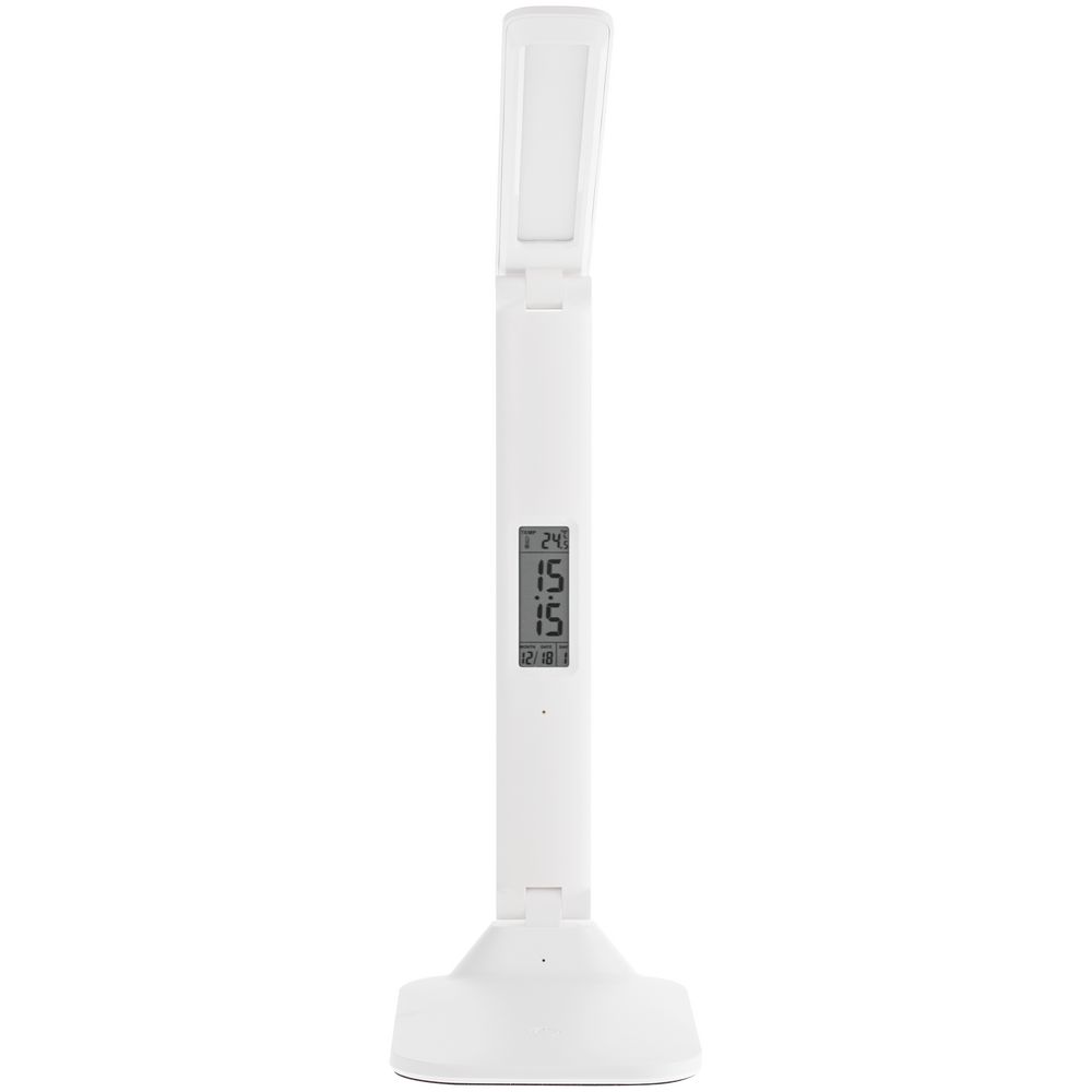 Настольная лампа с часами и календарем Office Torch ver.2, белая / Миниатюра WWW (1000)