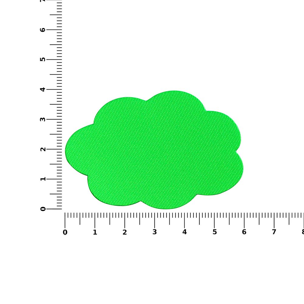 Наклейка тканевая Lunga Calum, L, зеленый неон / Миниатюра WWW (1000)