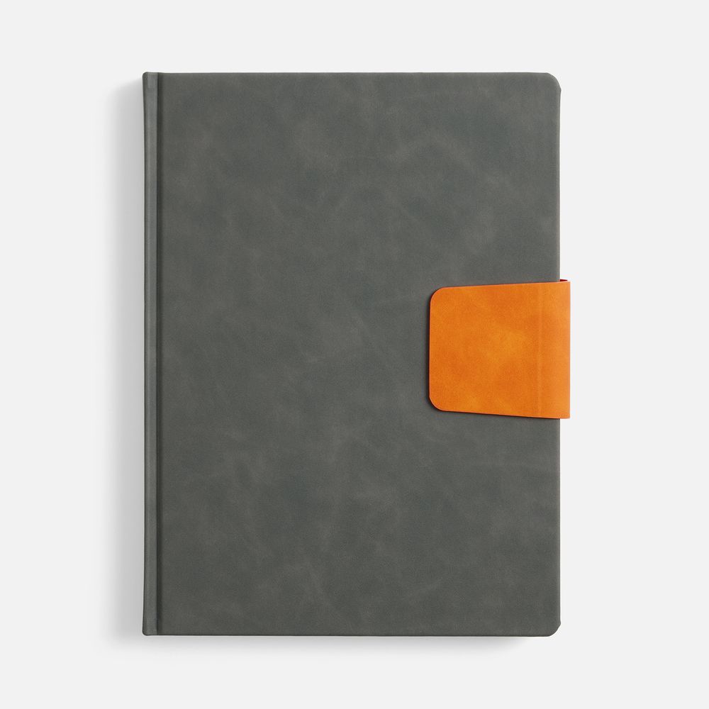 Ежедневник Grande Strap на заказ, датированный, серый / Миниатюра WWW (1000)