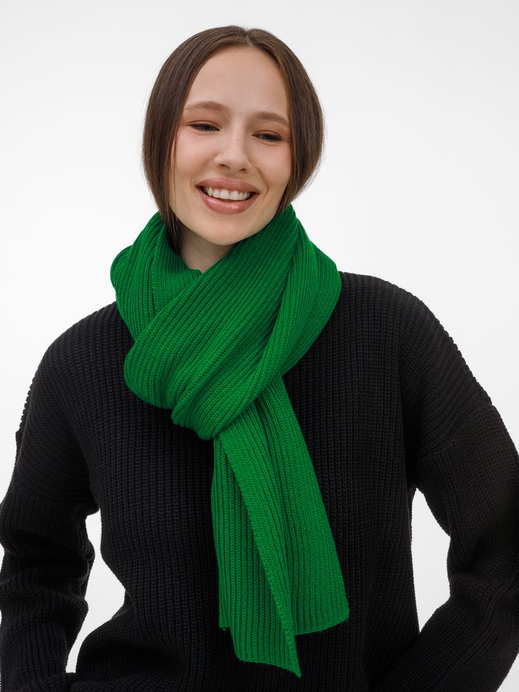 Шарф Nobilis Mono, ярко-зеленый / Миниатюра WWW (1000)