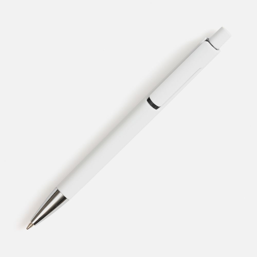 Ручка шариковая Dominanta, белая с черным / Миниатюра WWW (1000)