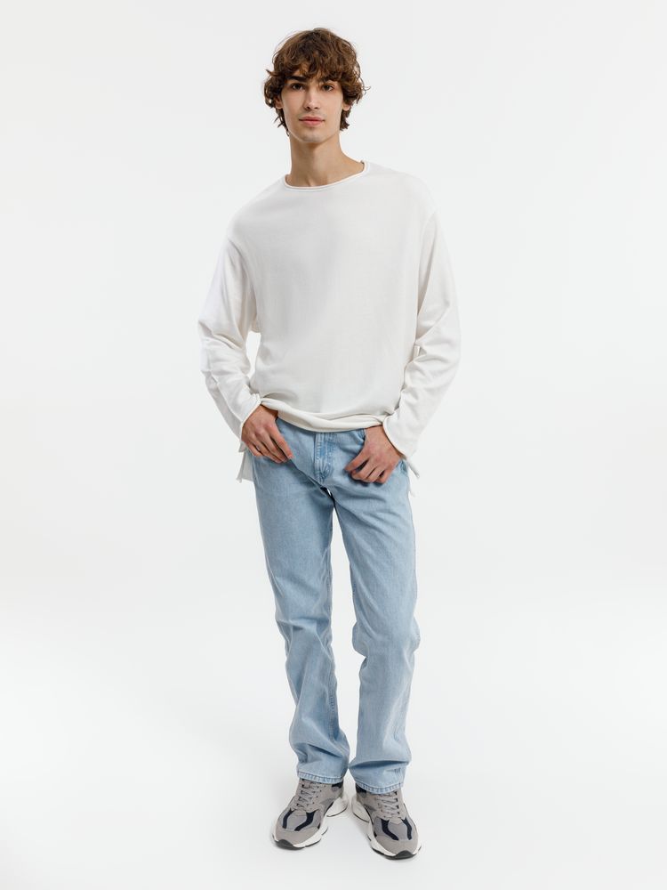 Лонгслив унисекс Siluetti Fuori, молочно-белый / Миниатюра WWW (1000)