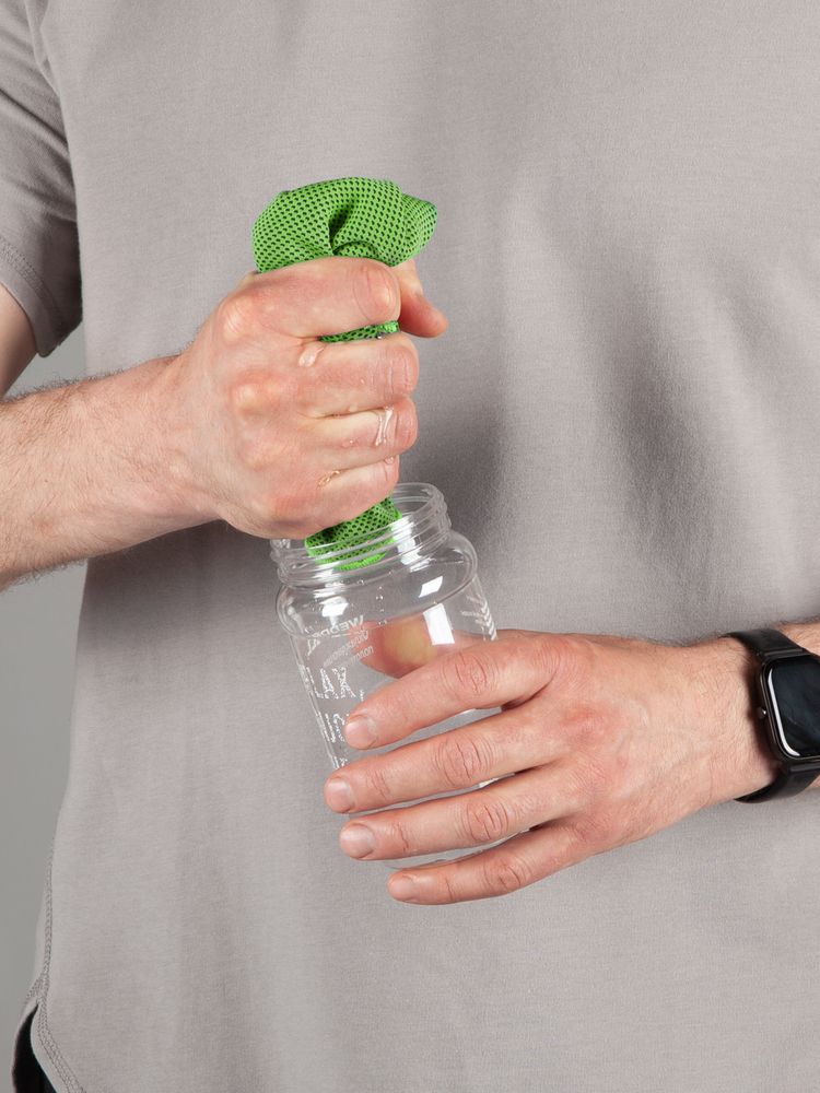 Охлаждающее полотенце Weddell, зеленое / Миниатюра WWW (1000)