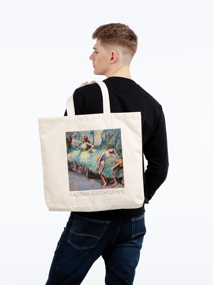 Холщовая сумка «Развал-схождение» с внутренним карманом, неокрашенная / Миниатюра WWW (1000)