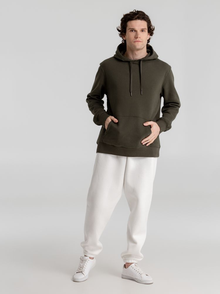 Толстовка с капюшоном унисекс King, хаки / Миниатюра WWW (1000)