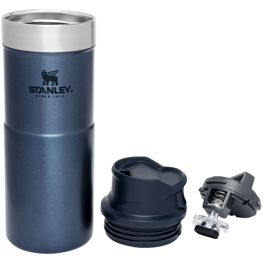 Термокружка Stanley Classic One Hand 2.0, большая, синяя / Миниатюра WWW (1000)