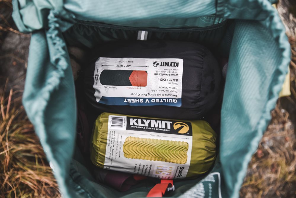 Чехол для туристического коврика Quilted V Sheet, серо-оранжевый / Миниатюра WWW (1000)