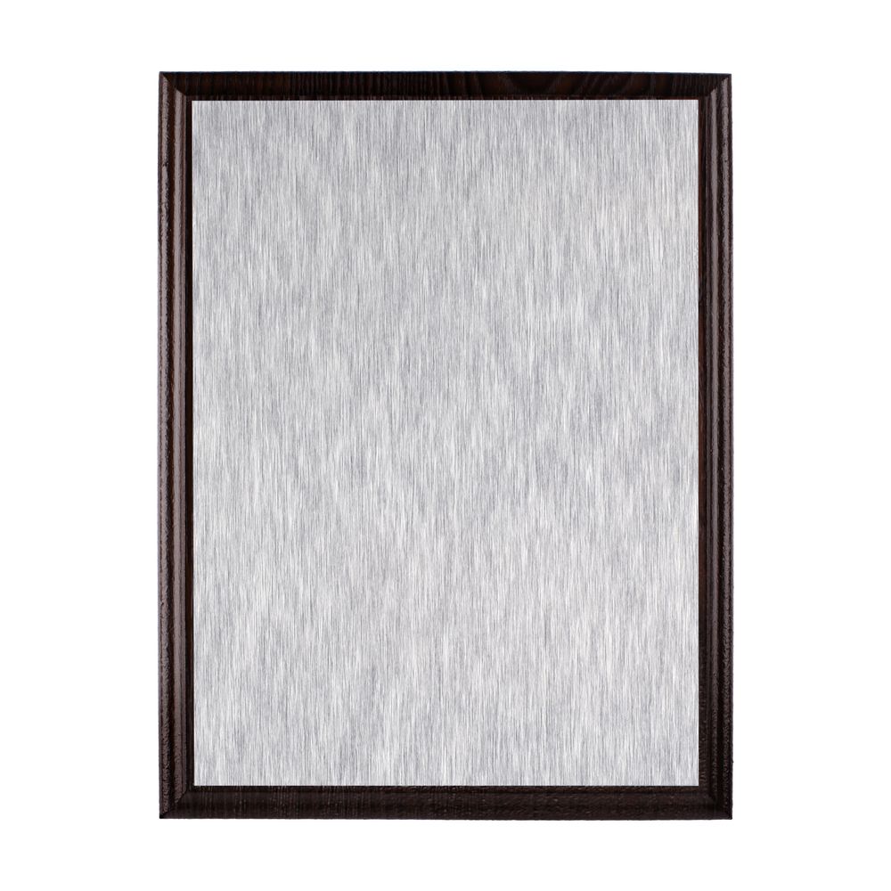 Плакетка Plaque, малая, венге с серебристым шильдом / Миниатюра WWW (1000)