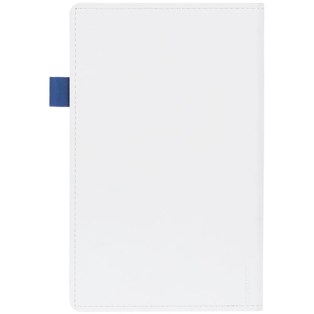 Ежедневник White Shall, недатированный, белый с синим / Миниатюра WWW (1000)