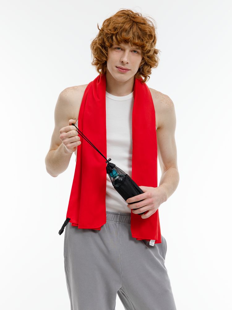 Полотенце спортивное Snaab, красное / Миниатюра WWW (1000)