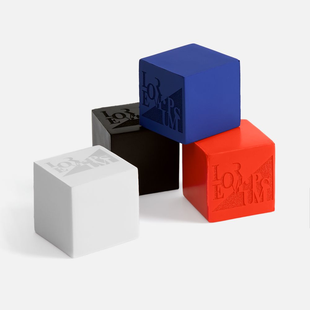 Антистресс «Кубик», красный / Миниатюра WWW (1000)