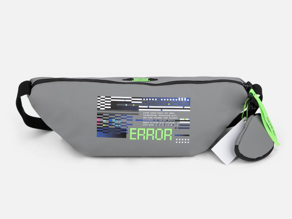 Сумка через плечо Altro, серая / Миниатюра нанесения (1000)