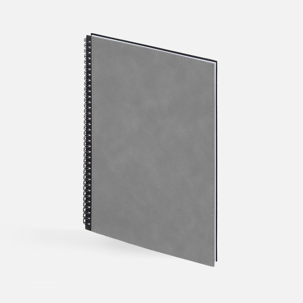 Ежедневник Notera Maxi, недатированный, серый / Миниатюра WWW (1000)