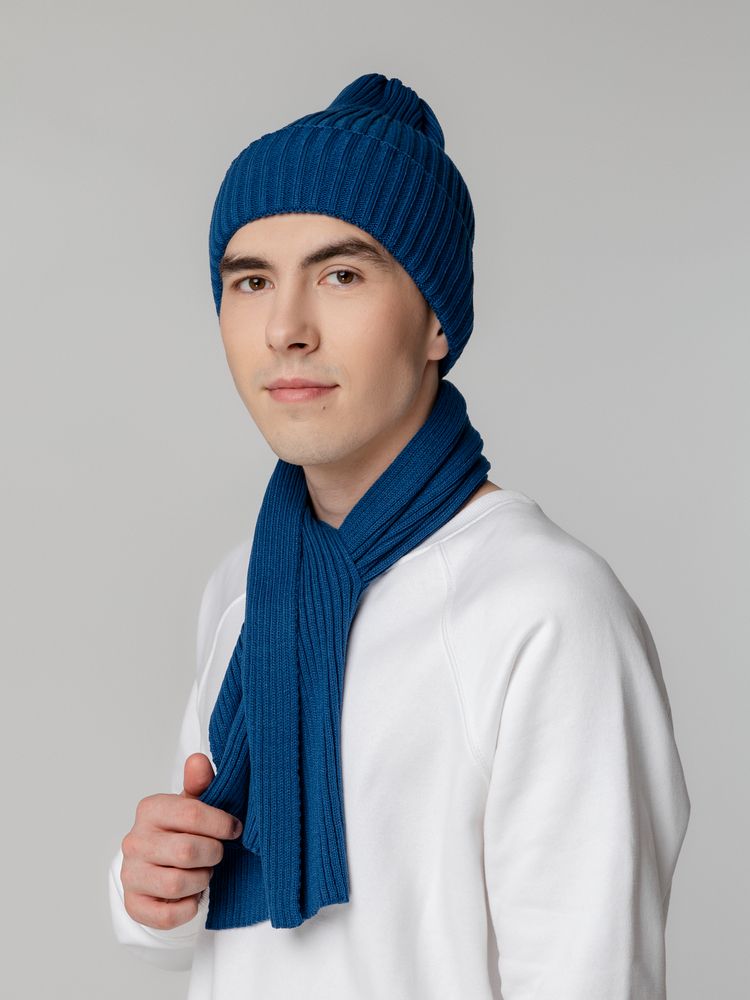 Шапка Yong, темно-синяя (лазурная) / Миниатюра WWW (1000)