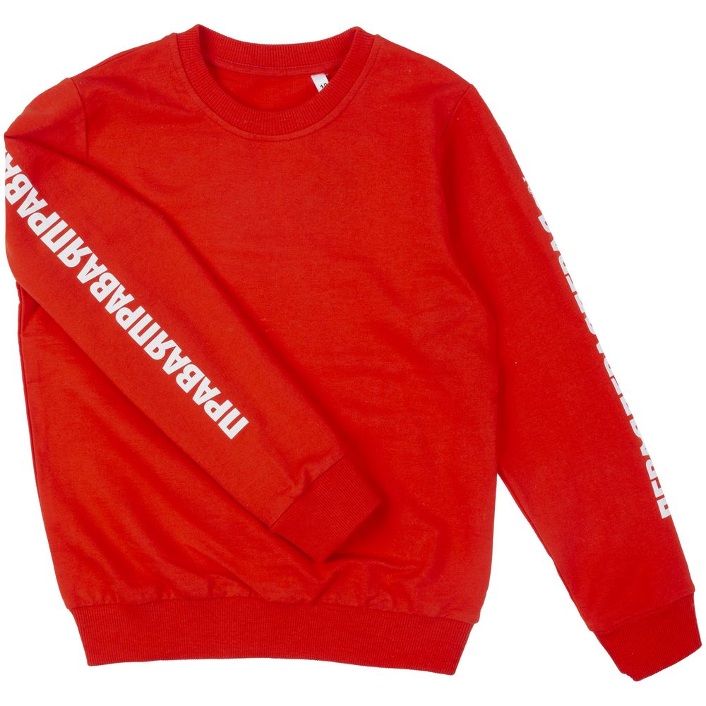 Свитшот детский «Правая левая», красный / Миниатюра WWW (1000)