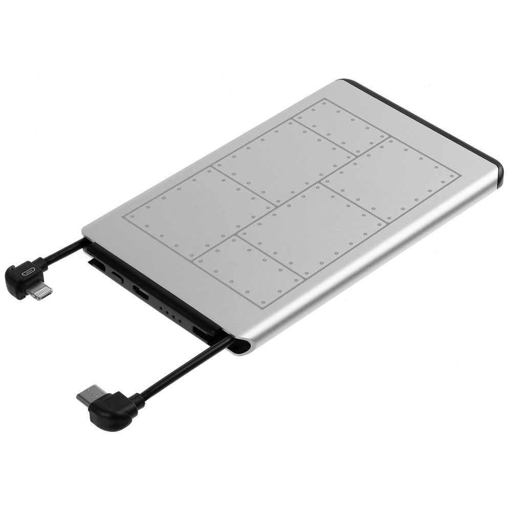 Внешний аккумулятор Unity, 5000 мАч, серебристый / Миниатюра WWW (1000)