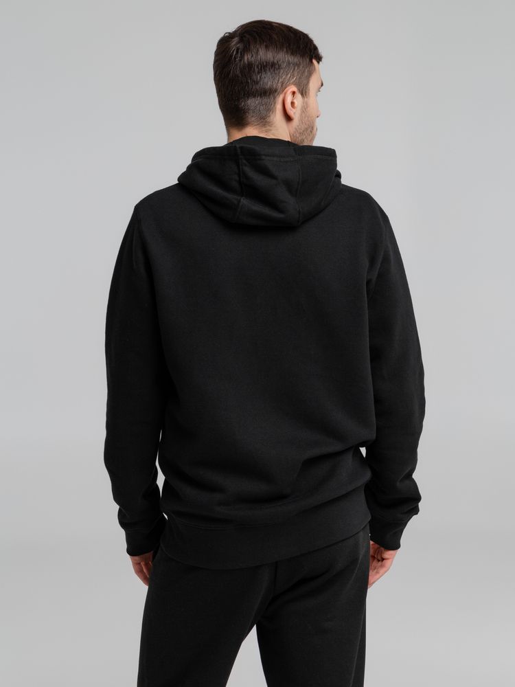 Толстовка с капюшоном на молнии унисекс King, черная / Миниатюра WWW (1000)