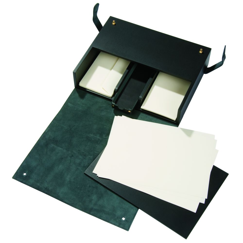 Настольная подставка для бумаг Pinetti, черная / Миниатюра WWW (1000)