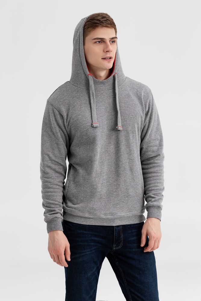 Двусторонняя толстовка Revers, серая с красным / Миниатюра WWW (1000)