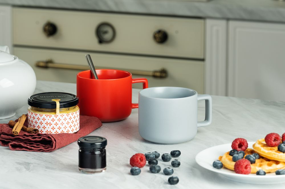 Чашка Jumbo, ver.2, матовая, светло-серая / Миниатюра WWW (1000)