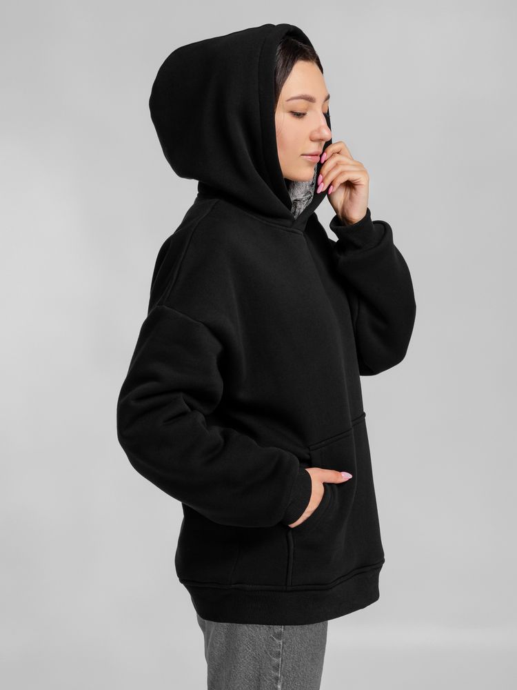 Худи Furry Oversize, черное / Миниатюра WWW (1000)