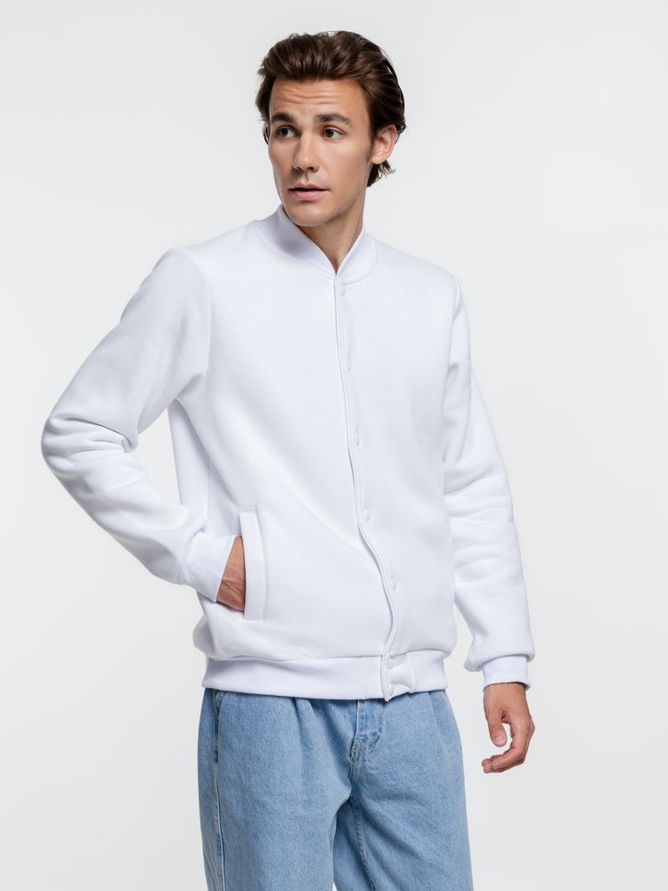 Бомбер Graduate, белый / Миниатюра WWW (1000)