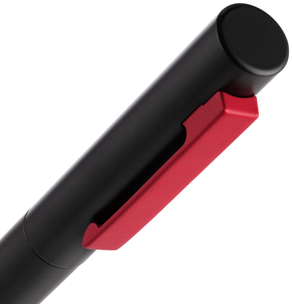 Ручка шариковая Inkolor, черная с красным / Миниатюра WWW (1000)