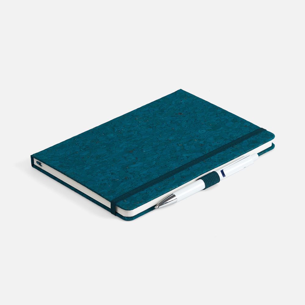 Блокнот Cork County, синий / Миниатюра WWW (1000)