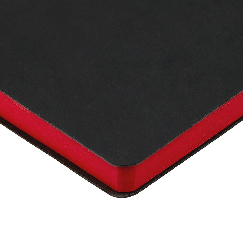 Ежедневник Bookmark, недатированный, черный с красным / Миниатюра WWW (1000)