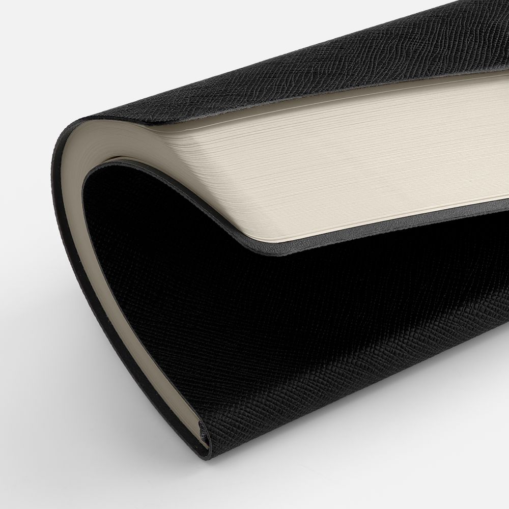 Ежедневник Lungo, недатированный, черный / Миниатюра WWW (1000)