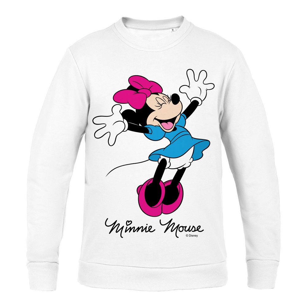 Свитшот детский «Минни Маус. So Happy!», белый / Миниатюра WWW (1000)
