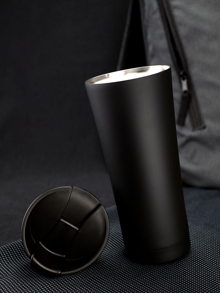 Термостакан Smoothy, черный / Миниатюра WWW (1000)