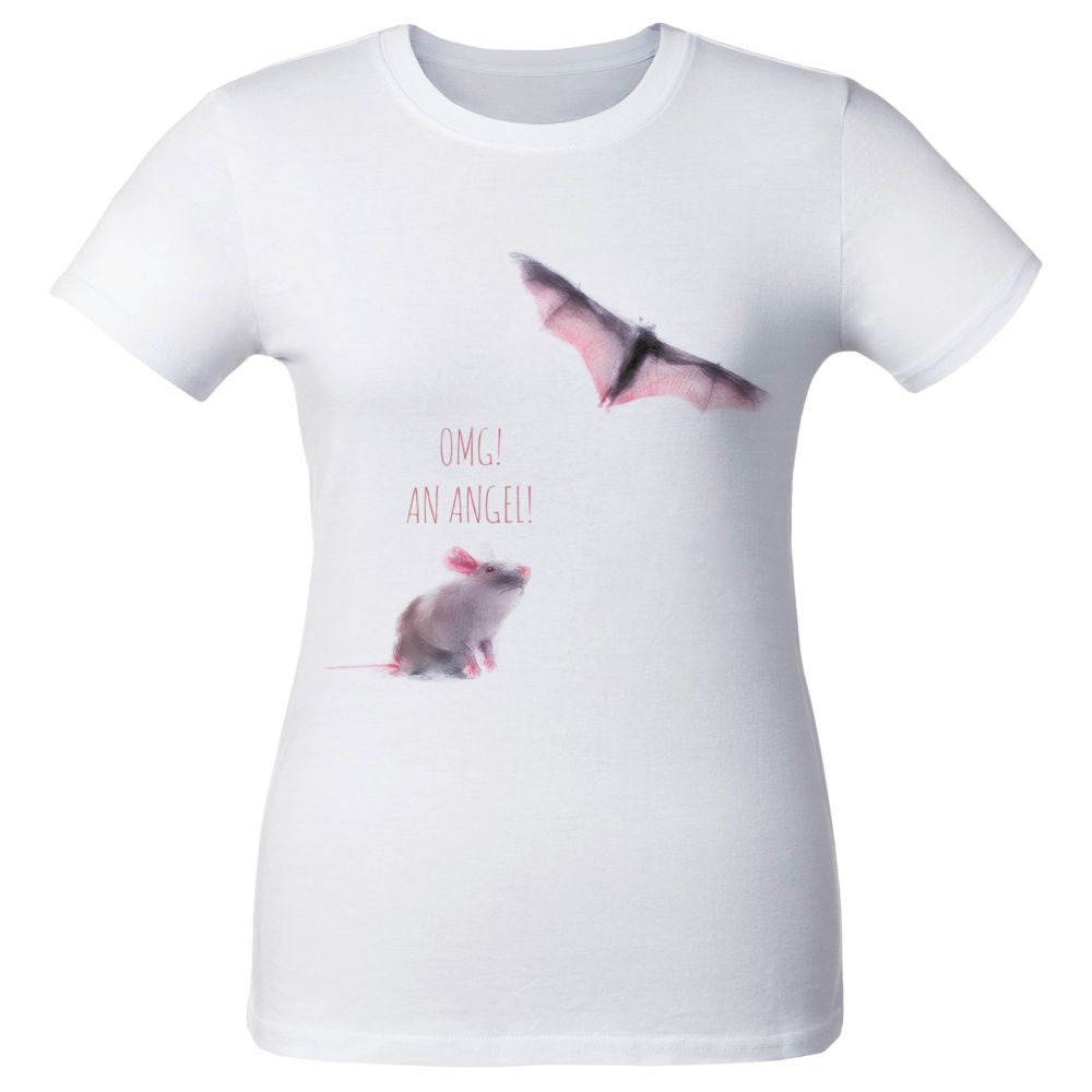 Футболка женская An Аngel, белая / Миниатюра WWW (1000)