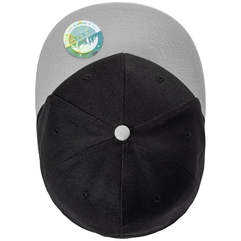 Бейсболка Ben Hope с прямым козырьком, черная с серым / Миниатюра WWW (1000)