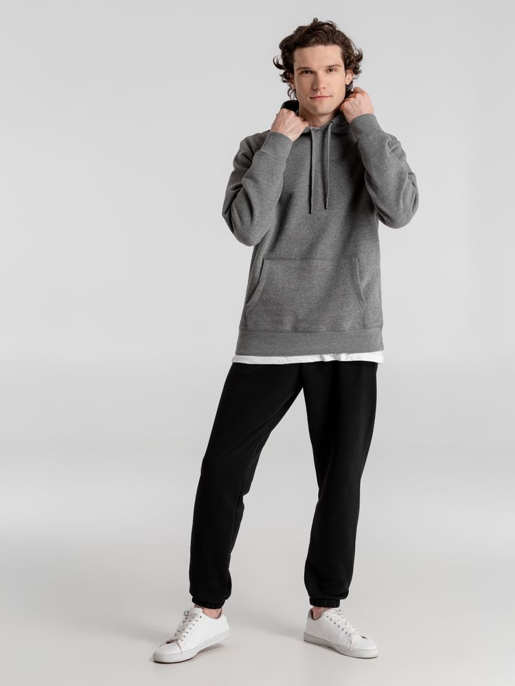 Толстовка с капюшоном унисекс King, темно-серый меланж / Миниатюра WWW (1000)